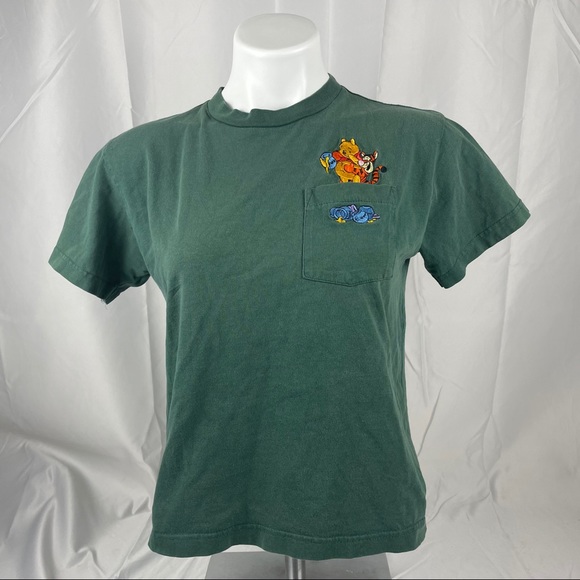 Disney Tops - Disney Green & Yellow Vintage Short Sleeve T Shirt